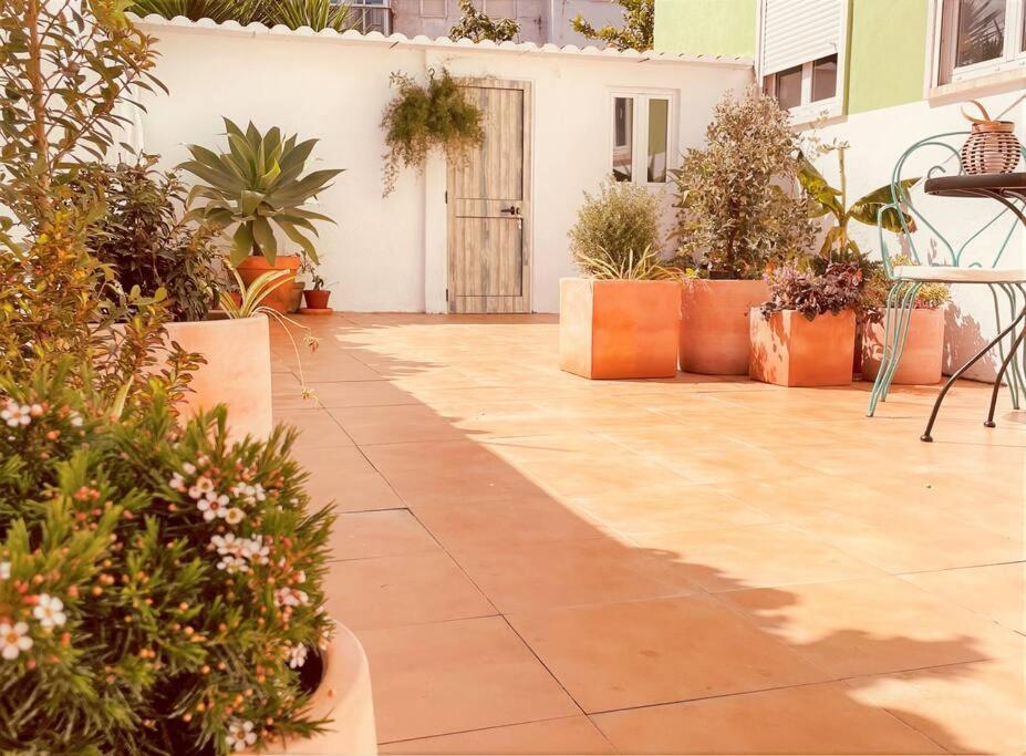 Cozy Apartment With Private Courtyard Barcarena Exteriör bild